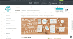 Desktop Screenshot of eshop.tierraverde.cz