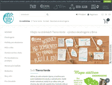 Tablet Screenshot of eshop.tierraverde.cz